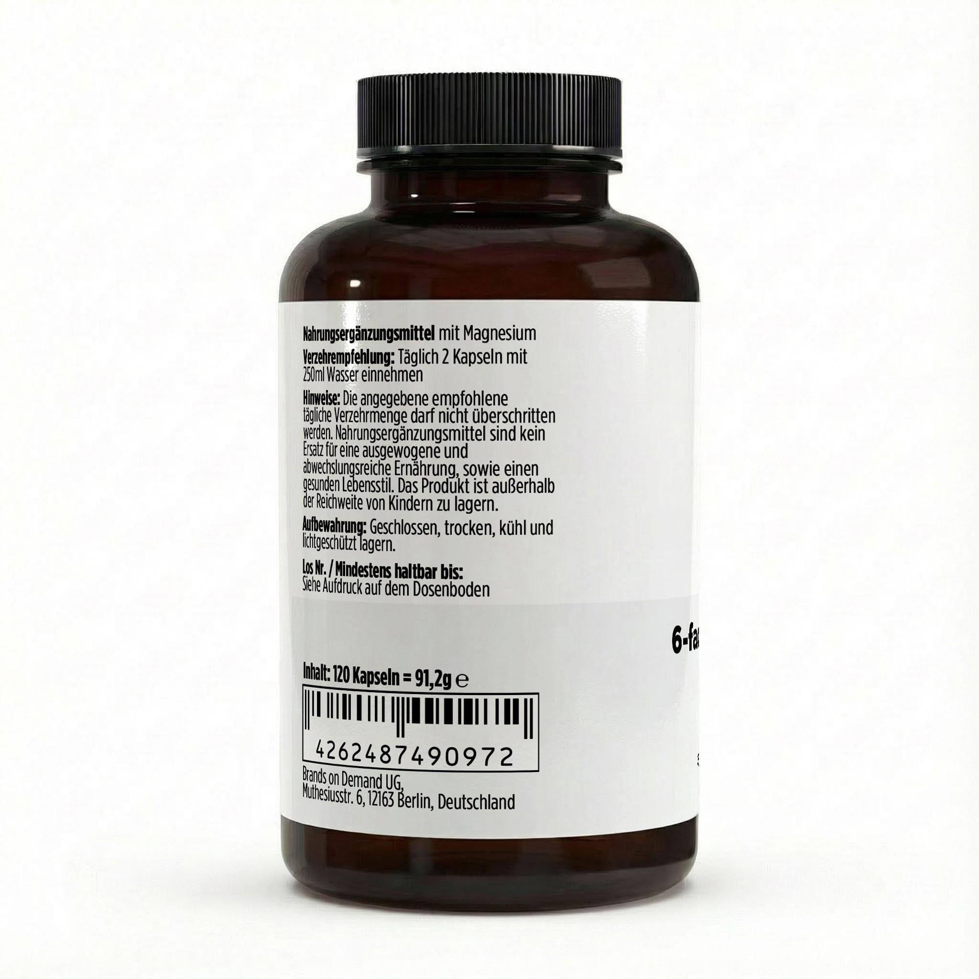Magnesio Bisglicinato Complex ZENLY – 120 Cápsulas Veganas